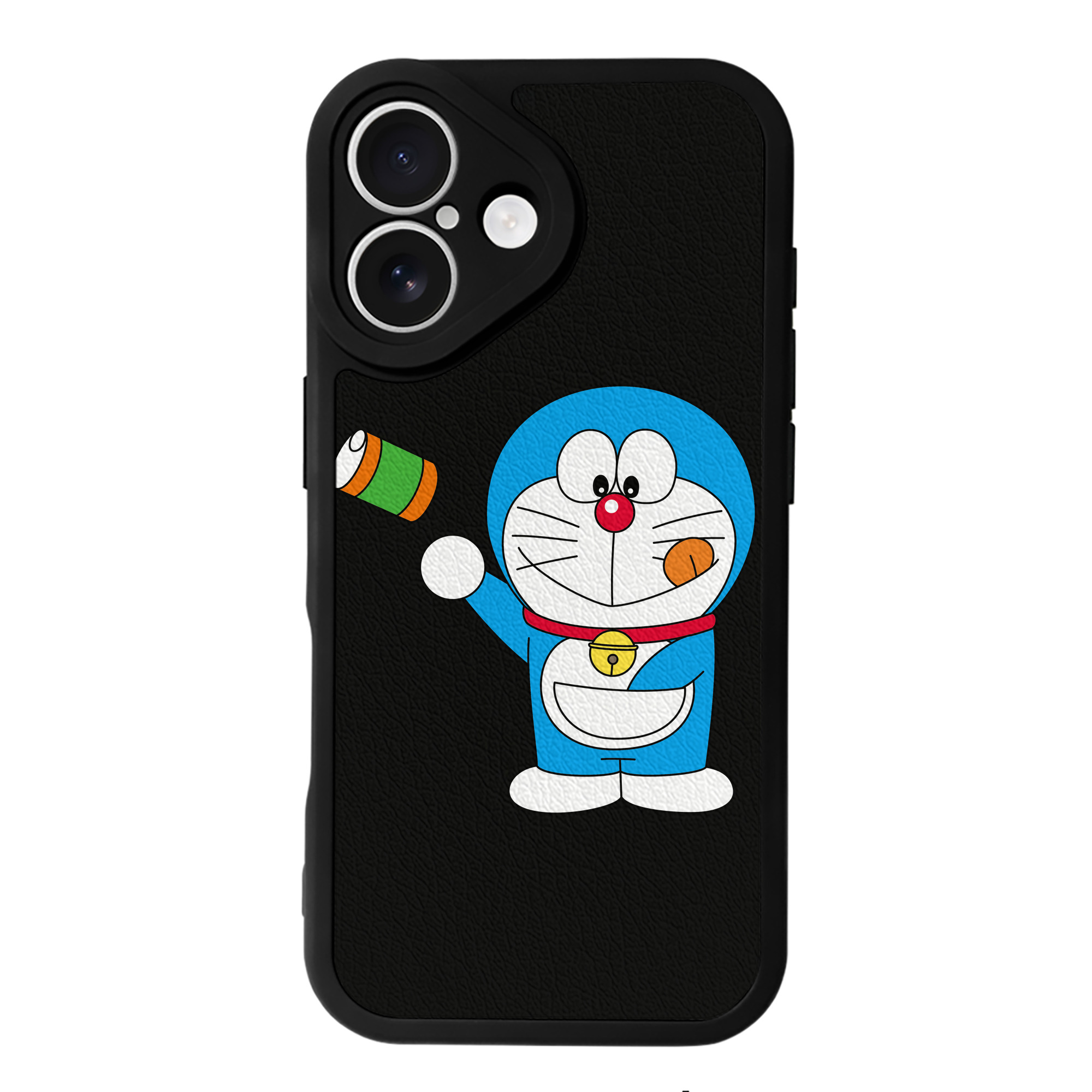 （画像用） ドラえもん Doraemon 【iPhone 16シリーズ対応】シリコンスマホケース（レザー調） 材質：シリコン